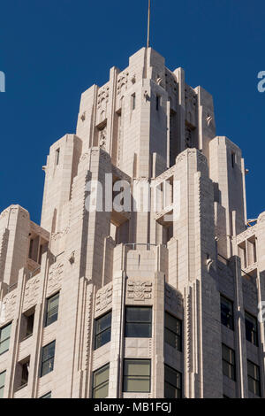 Il titolo di garanzia e di Trust Company Edificio, Pershing Square, il centro cittadino di Los Angeles, California, Stati Uniti d'America Foto Stock