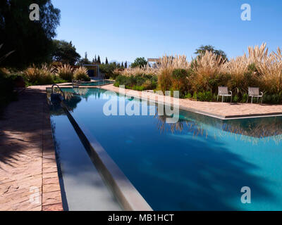 Le piscine dell'hotel, Hotel Explora, San Pedro de Atacama, Cile Foto Stock