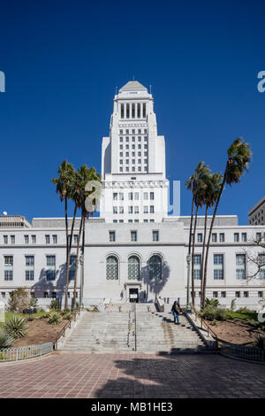 Los Angeles City Hall, completata nel 1928, CALIFORNIA, STATI UNITI D'AMERICA Foto Stock