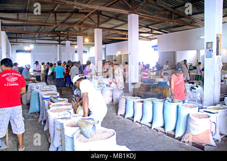 Sacchi di fagioli, libero mercato, Belem, Paraiba, Brasile Foto Stock