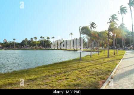 Lagoa do Parque Solon de Lucena, João Pessoa, Paraiba, Brasile Foto Stock