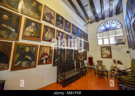 Cartagena, Colombia - 3 Agosto 2017: San Pedro Claver convento, fondato dai Gesuiti come Convento San Ignacio de Loyola a Cartagena, Colombia. Foto Stock