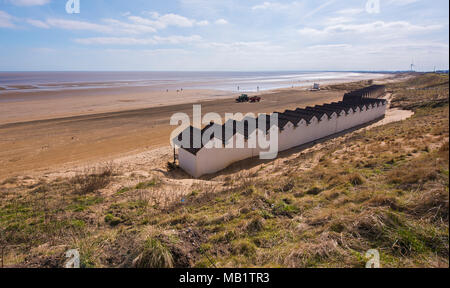 Belvedere Beach, a Bridlington, nell'East Riding, nello Yorkshire, Inghilterra, Regno Unito. Foto Stock