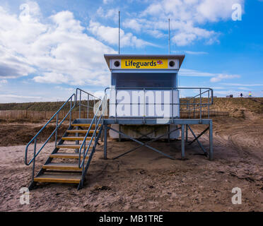 Belvedere Beach, a Bridlington, nell'East Riding, nello Yorkshire, Inghilterra, Regno Unito. Foto Stock