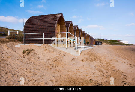 Belvedere Beach, a Bridlington, nell'East Riding, nello Yorkshire, Inghilterra, Regno Unito. Foto Stock