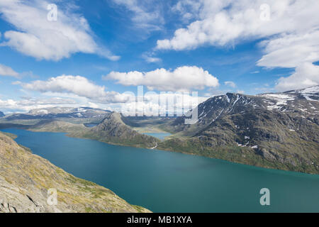 Jotunheimen Nazione una zona montuosa nella Norvegia meridionale e parte del lungo intervallo noto come i monti scandinavi Foto Stock