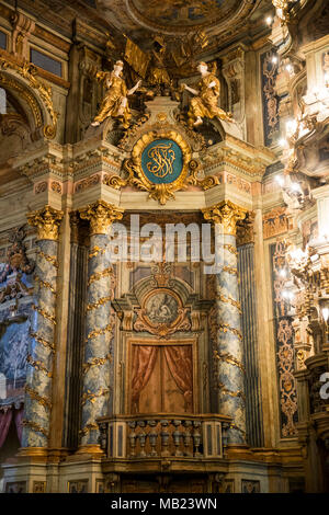 16 marzo 2018, Bayreuth, Germania: Il rinnovato Markgräfliche opera house. Dopo i lavori di ristrutturazione che è durato 6 anni l'Opera House sarà riaperto il 12 aprile 2018. Foto: Daniel Karmann/dpa Foto Stock