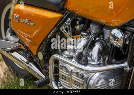 Honda Goldwing GL1100. Vapore Kelsall Fair 2013, Cheshire. Foto Stock