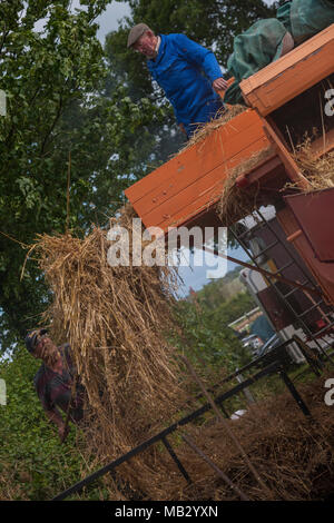 Vapore Kelsall Fair 2013, Cheshire. Foto Stock