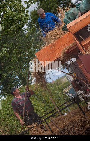 Vapore Kelsall Fair 2013, Cheshire. Foto Stock