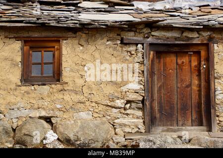 Edificio tradizionale in Nepal la valle di Gokyo Foto Stock