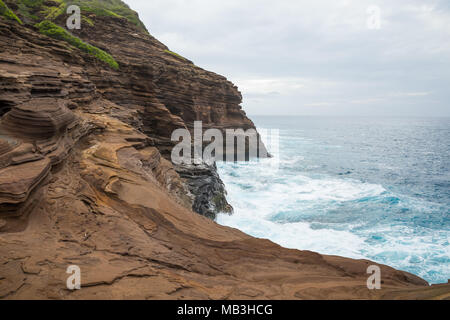 Grotte di sputare Oahu Hawaii Kai Foto Stock