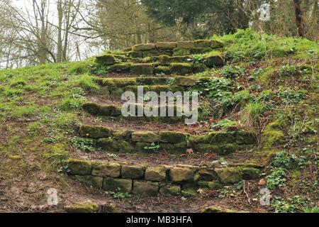 Deddington castello rimane in Oxfordshire, Regno Unito Foto Stock