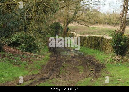 Deddington castello rimane in Oxfordshire, Regno Unito Foto Stock