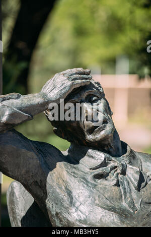 Vitebsk, Bielorussia. Monumento a Zakharovich Marc Chagall. Egli è stato un russo-artista francese della Bielorussia di origine ebraica. Foto Stock