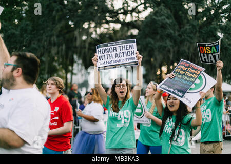 Uguaglianza Florida a Orlando Pride Parade (2016). Foto Stock