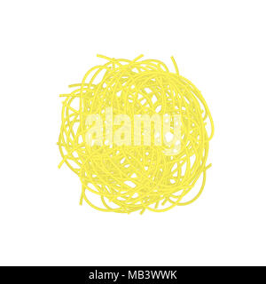 Bollito prodotto farinosa Spaghetti Foto Stock