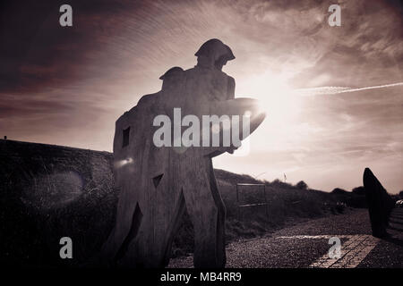 Soldati di artiglieria Newhaven Fort Foto Stock