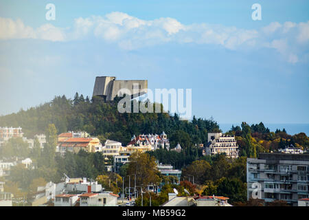 Vista laterale del Park-Monument del Bulgarian-Soviet amicizia di Varna, Bulgaria Foto Stock