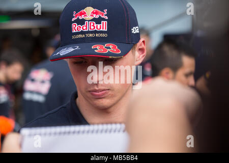17 anni di scuderia del pilota della Toro Rosso Max Verstappen a Monza - 2015 grande Prix italiano Foto Stock