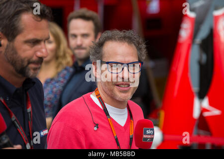 Jacques Villeneuve al 2015 grande Prix italiano a Monza Foto Stock