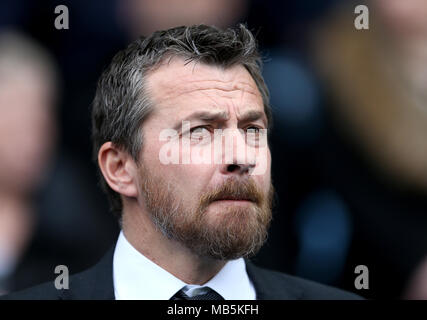 Fulham manager Jokanovic Slavisa durante il cielo di scommessa match del campionato a Hillsborough, Sheffield. Foto Stock