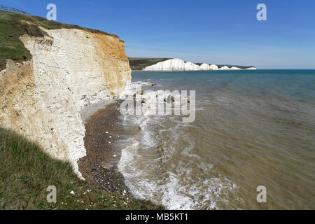 Vista del Sussex costa da speranza Gap Foto Stock