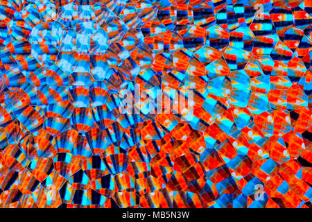 Abstract motivi di sfondo attraverso un vetro smerigliato Foto Stock