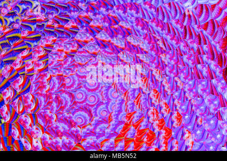 Abstract motivi di sfondo attraverso un vetro smerigliato Foto Stock