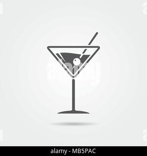 Martini cocktail icona. Illustrazione Vettoriale Illustrazione Vettoriale