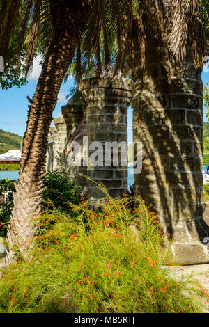 Ammiragli' Inn e il Ristorante Pillars, Nelson's Dockyard, English Harbour, Antigua Foto Stock