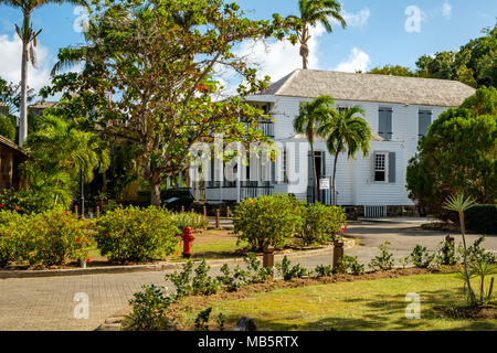 Casa dell'ammiraglio Nelson's Dockyard, English Harbour, Antigua Foto Stock