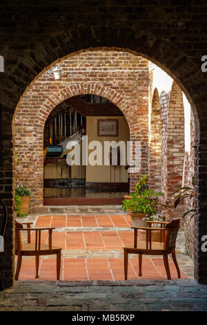 Rame e legname Store, Nelson's Dockyard, English Harbour, Antigua Foto Stock