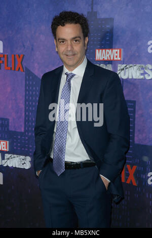 New York premiere di " Jessica Jones' Stagione 2 a AMC Loews Lincoln Square - tappeto rosso arrivi con: Guest dove: New York New York, Stati Uniti quando: 07 Mar 2018 Credit: Ivan Nikolov/WENN.com Foto Stock