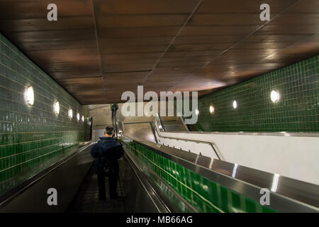 Lisbona portogallo. 04 aprile 2018. Rato dalla stazione della metropolitana di Lisbona.Lisbona, Portogallo. la fotografia di Ricardo Rocha. Foto Stock