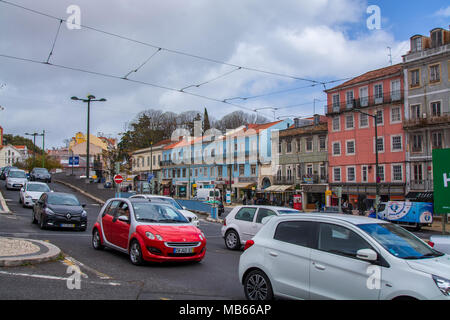 Lisbona portogallo. 04 aprile 2018. Rato Square a Lisbona.Lisbona, Portogallo. la fotografia di Ricardo Rocha. Foto Stock