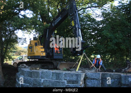 Stover Canal restauro.. Devon England. Foto Stock