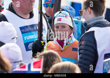 Sci norvegese campionato ragazze Foto Stock