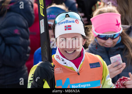 Sci norvegese campionato ragazze Foto Stock