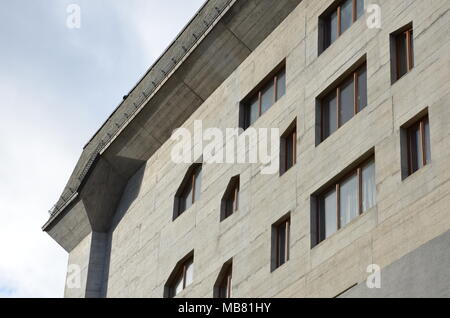 Il Goetheanum, Dornach, vicino a Basilea, Svizzera, Gennaio 2018. Progettato da Rudolph Steiner, è il centro del mondo per il movimento antroposofica. Foto Stock