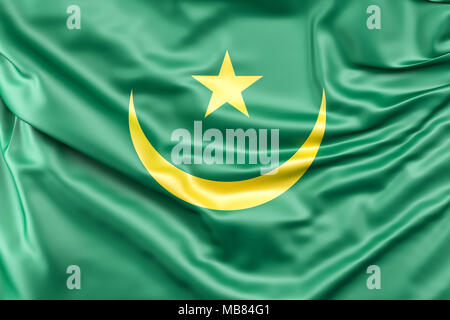 Bandiera della Mauritania Foto Stock
