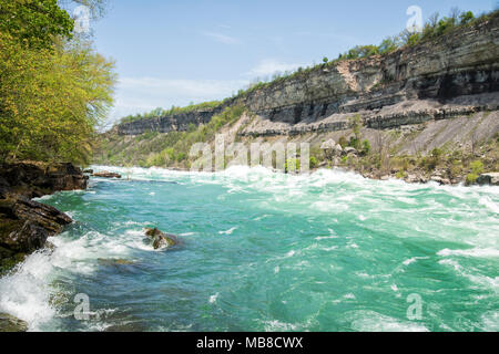 Fiume Niagara white water rapids Foto Stock