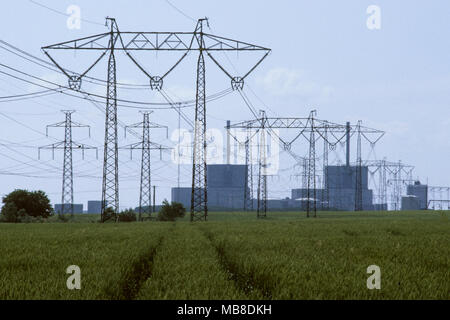 Barsebäck centrale nucleare a Skåne Svezia, 20 km dalla capitale danese Copenaghen è stato premuto dal governo danese a chiuso,che è i fatti Foto Stock