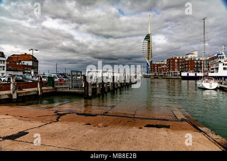 Il porto di Portsmouth Foto Stock