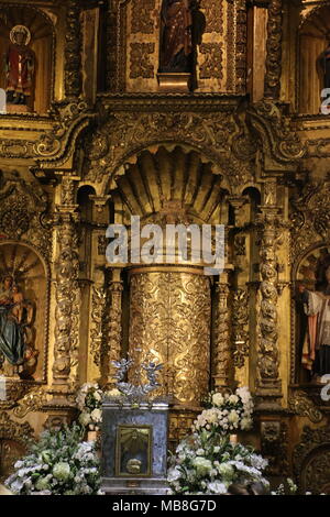 El altare de Oro, Iglesia de San José. Panama, Casco Antiguo. Settimana Santa 2018 Foto Stock