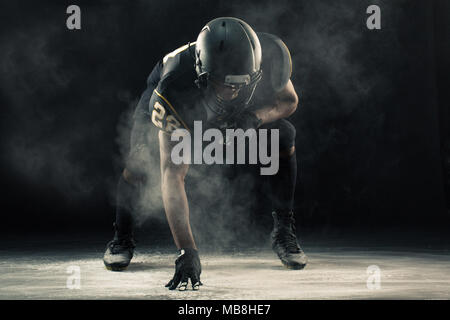 African American Football player. Foto Stock