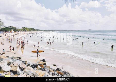 Noosa spiaggia principale, Noosa Queensland, Australia Foto Stock