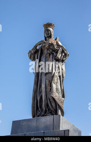 Regina Isabella statua, Santo Domingo, Repubblica Domnican Foto Stock
