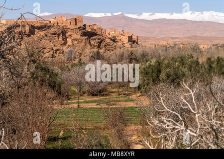 Kasbah Dadestal im, Boulmane, Königreich Marokko, Afrika | Kasbah al Dades Gorge, Boulmane, il Regno del Marocco Foto Stock