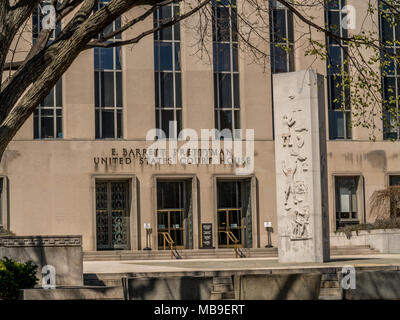 Il E. Barrett Prettyman Federal Courthouse edificio in Pennsylvania Avenue. Foto Stock